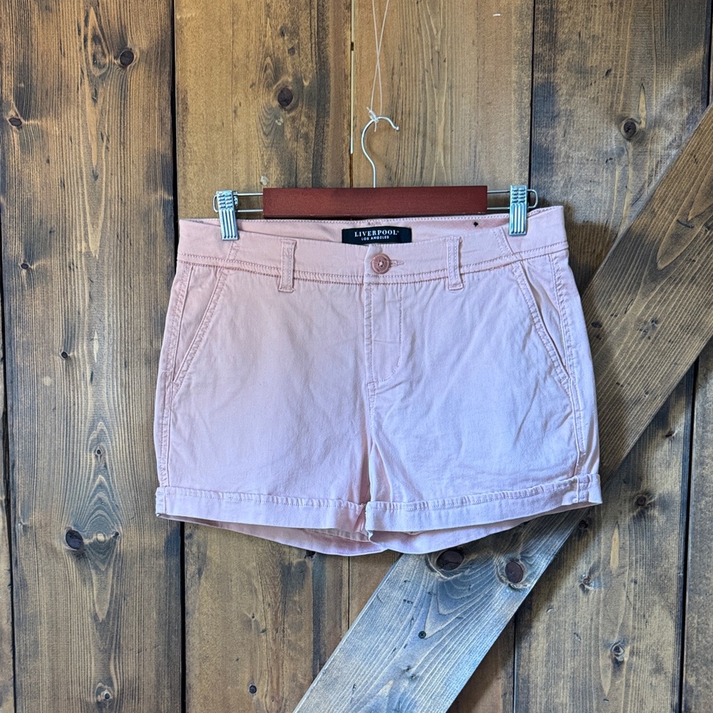 Liverpool Women's Pink Cargo Shorts